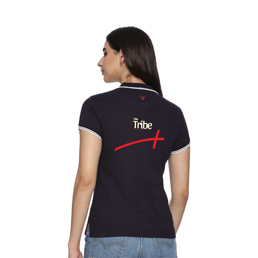 Allen Solly Polo T-shirt Women- Navy Blue